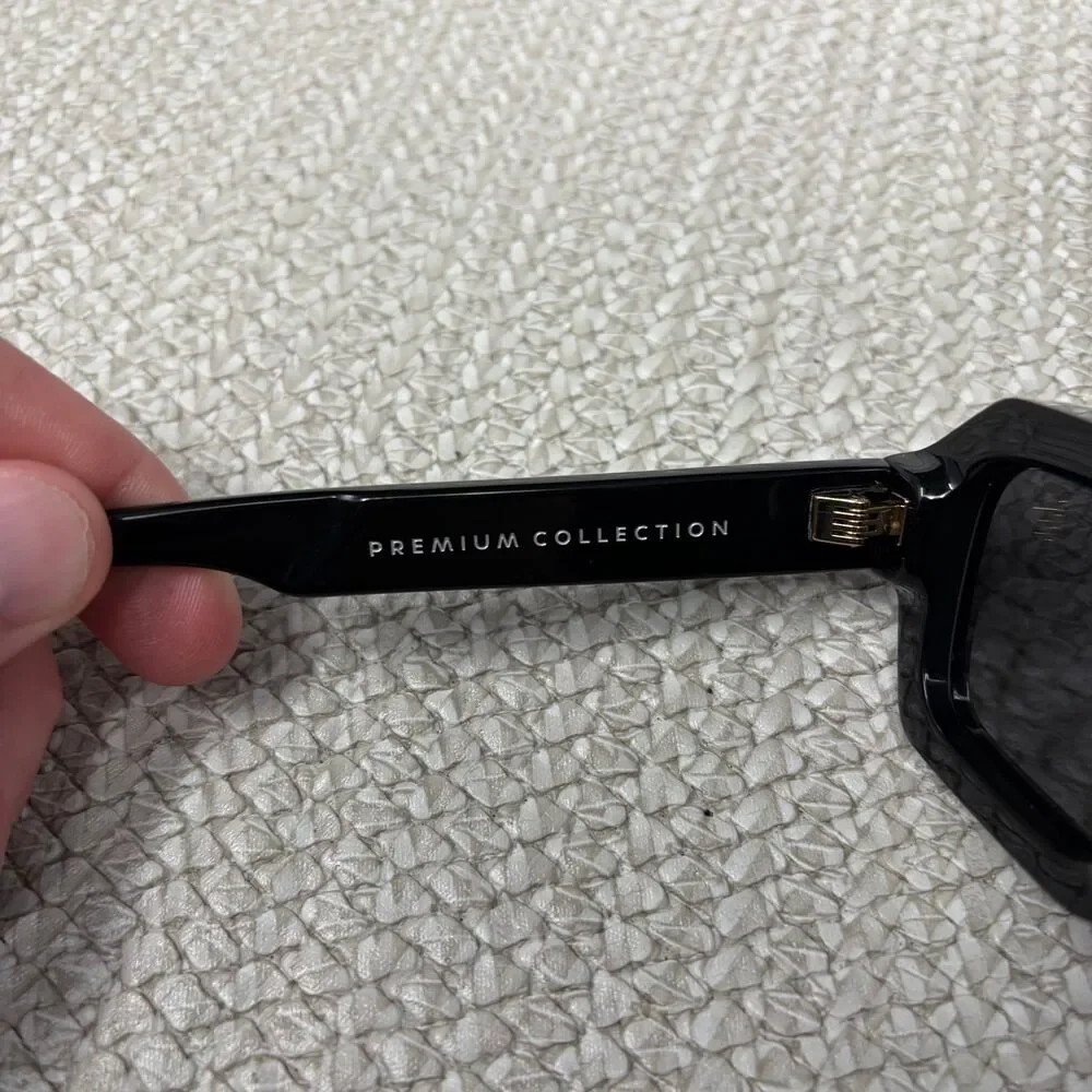 NEW Blank Sunglasses A.R.T. Midnight Black Hexagonal